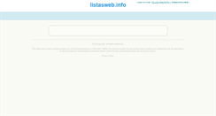Desktop Screenshot of listasweb.info