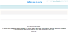 Tablet Screenshot of listasweb.info
